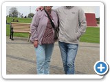 Guy et Jocelyne devant le Plymouth Hoe


