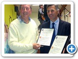 Signature de la charte des 25 ans
 Andrew et Didier Pellerin